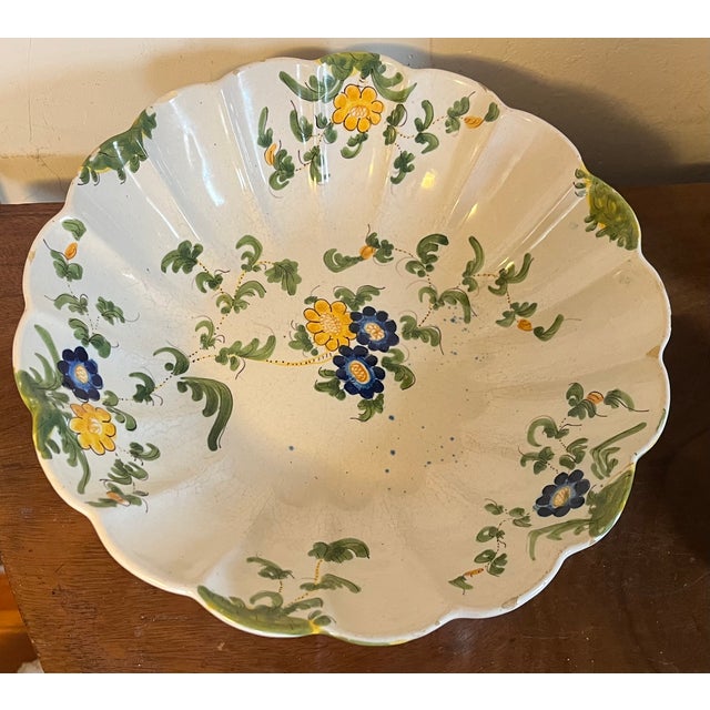Cantagalli Antique 19th Century Italian Cantagalli Faience Centerpiece Fruit Bowl From Florence For Sale - Image 4 of 15