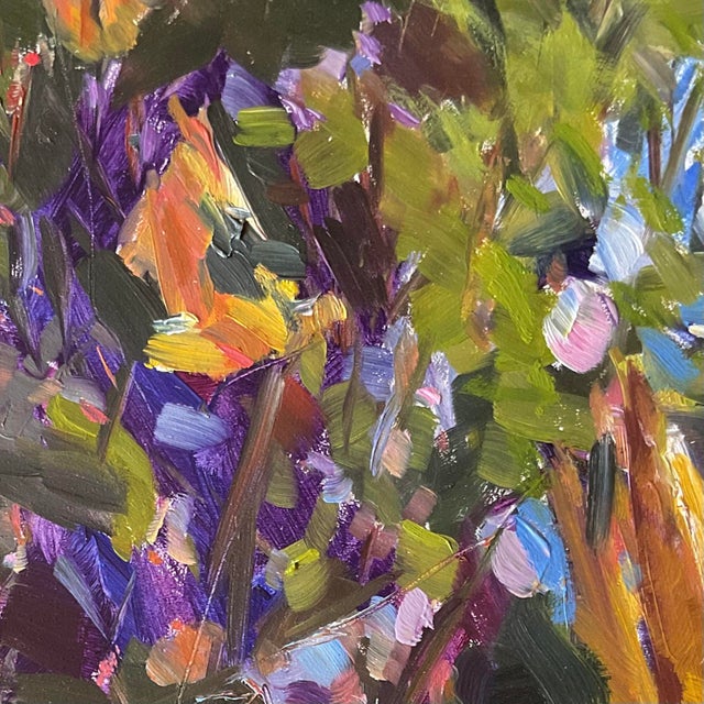 On a hot summer day in Tempe Arizona I set up my easel right outside my patio underneath a golden bells bush and painting...