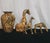 1980s ​Vintage La Vie 4-Piece Safari Print Ceramic Ensemble – Vase & Giraffe Trio For Sale - Image 5 of 11