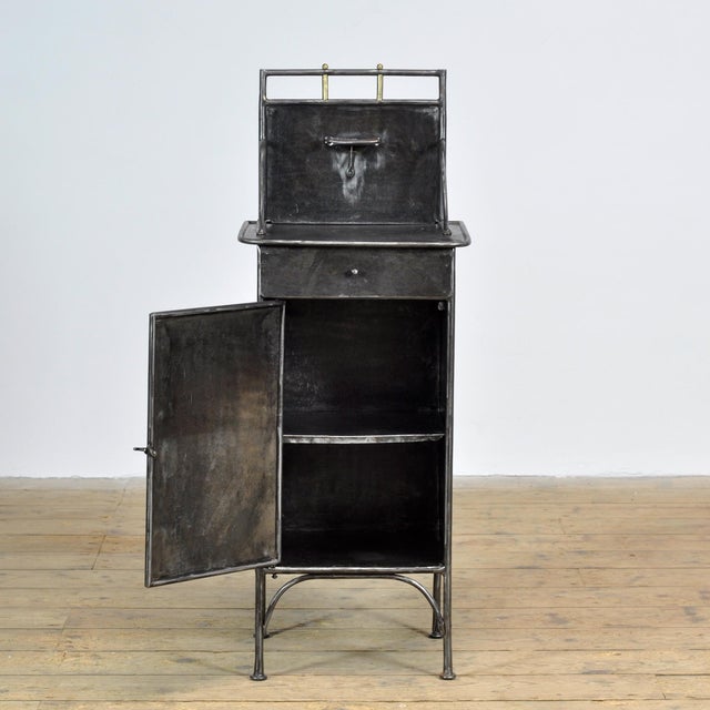 Iron Bedside Cabinet, 1910s For Sale - Image 4 of 15