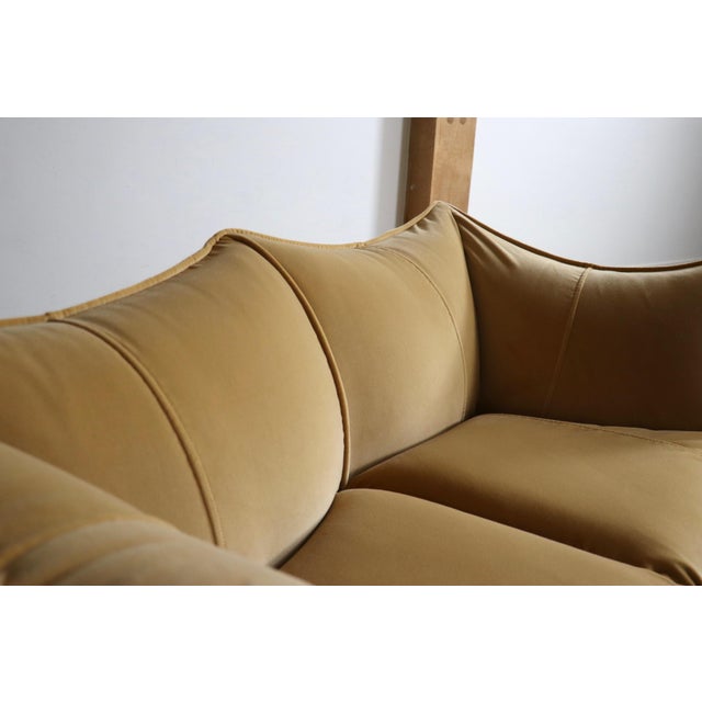 Beige Le Bambole Sofa in Buffalo Leather by Mario Bellini for B&B Italia, 1970s For Sale - Image 8 of 17