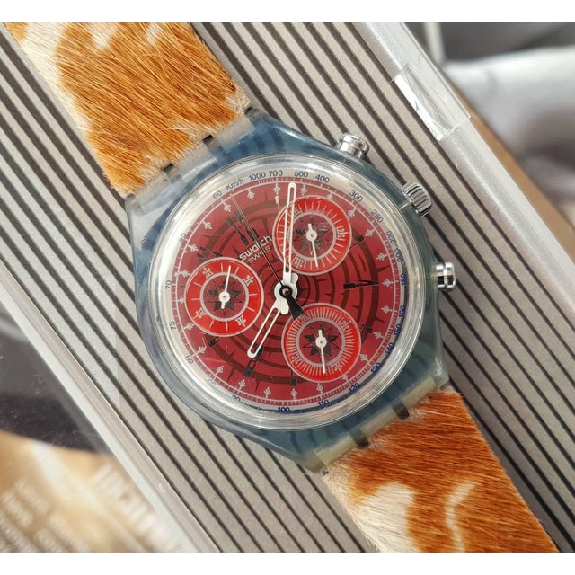 Plastic SCN109 Fury Chronograph 1994 Watch from Swatch For Sale - Image 7 of 9