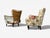Ernst Schwadron Style, Mahogany, Fabric, Organic Lounge Chairs, Usa, 1960s For Sale - Image 9 of 11