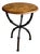 Late 20th Century Baker Furniture Milling Road Round Burl Wood Tripod Side Table For Sale