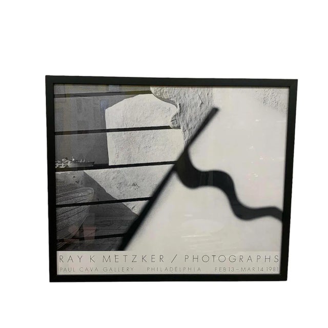 1981 Paul Cava Gallery Ray Metzker Exhibition Poster, Framed For Sale In Providence - Image 6 of 6