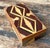 Wood Vintage Marquetry Wood Diamond Box For Sale - Image 7 of 12