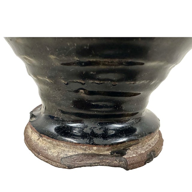 Antique Khmer Angkor Period Stoneware Baluster Vase For Sale - Image 9 of 18
