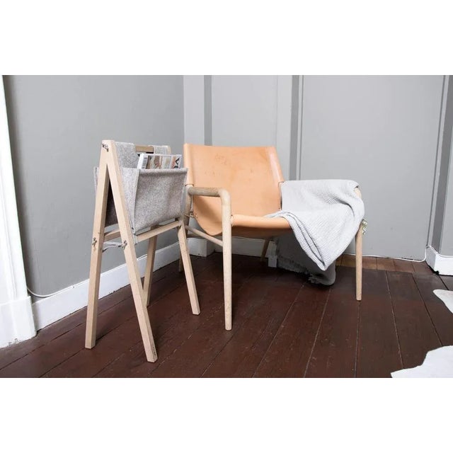 Light Brown Stan Magazine Rack by Studio Pin For Sale - Image 6 of 8