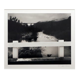 Contemporary Jeff Nixon Silver Halide Photograph, "Parrott's Ferry Bridge - Rain" For Sale