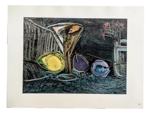 Pablo Picasso, Still Life, Color Offset Lithograph on Pur de Marais Fil Paper, 1943