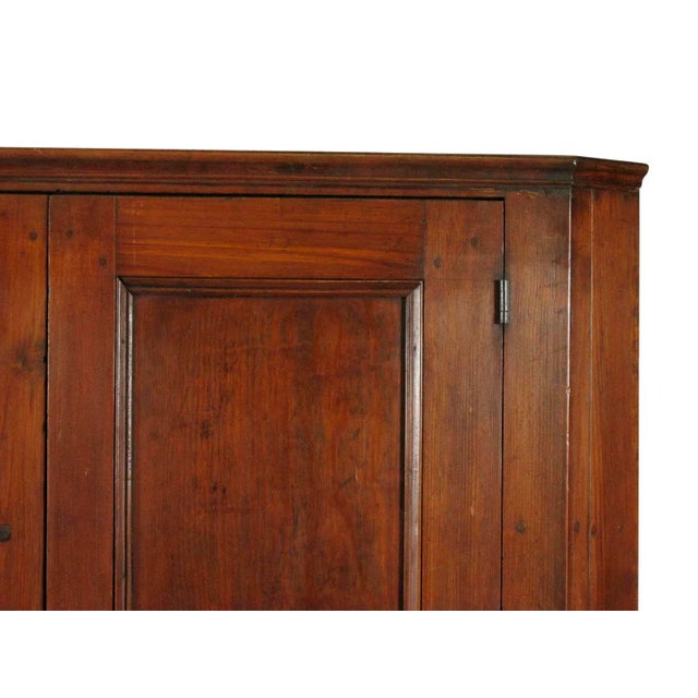 19th Century 19th-C American Pine Corner Cabinet For Sale - Image 5 of 10