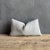 12x20 Color: Off White / Light Gray Blue Undertone Belgian Otis linen pillow in Greige— a refined, soft-white accent...