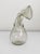 Mid Century, sculptural art glass decanter or vase blown by Josef Flek, a master glassmaker out of the Czech Republic. The...