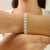 Sparkling Asscher Cut 6x6mm Cubic Zirconia Tennis Bracelet Set in 925 Solid Silver For Sale - Image 6 of 10