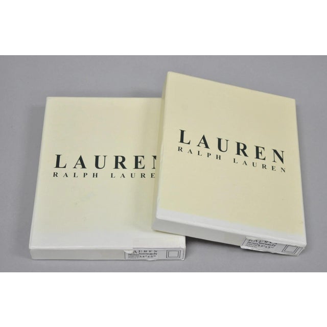 Late 20th Century Lauren Ralph Lauren Silver Plated Normandy Modern 3.5x5 Photo Picture Frame (B) For Sale - Image 13 of 16