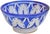 Mid 20th Century Blue Moorish-Patterned Ceramic Decorative Bowl For Sale In New York - Image 6 of 7