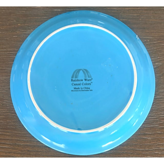 All Over Color Saturated Solids Wall Plate Curation-Set of 9 For Sale - Image 13 of 17