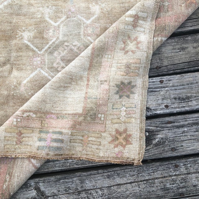 Textile Vintage Turkish Kars Runner | 4x10 For Sale - Image 7 of 7
