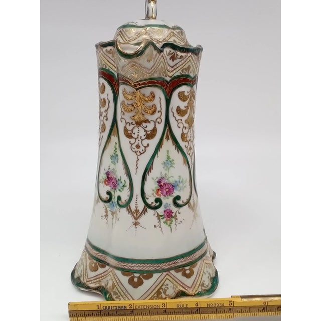 Antique Hand Painted Japanese Tea/Chocolate Pot For Sale - Image 9 of 10