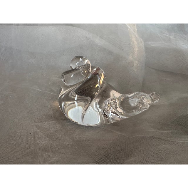 1960s Swedish Mid Century Modern Art Glass Snail Figurine Paperweight For Sale - Image 5 of 17