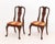 Queen Anne Pair of Queen Anne Style Flame Mahogany Side Chairs For Sale - Image 3 of 8