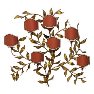 Decorative Wall Light in Gilded Bronze, 1940s For Sale