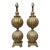 Vintage Glass/Brass Table Lamps - a Pair For Sale