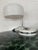 1970s Table Lamp in Steel and Plastic with Travertine Marble Base, 1970s For Sale - Image 5 of 6