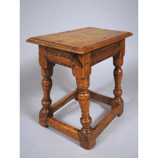 Antique 17th Century English Joint Stool For Sale - Image 12 of 18