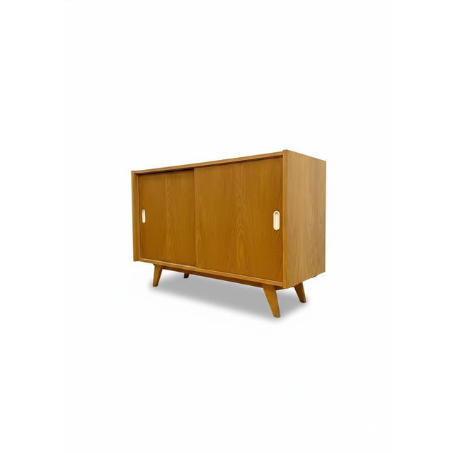 Brown Mid-Century Sideboard attributed to Jiří Jiroutek for Interiér Praha, Czechoslovakia, 1960s For Sale - Image 8 of 8
