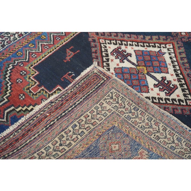 Antique Afshar Rug 3'3'' x 4'2'' For Sale - Image 10 of 10