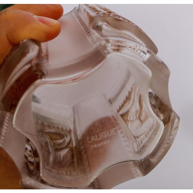 1940s Glass Perfume Bottle by René Lalique for Lalique, 1942 For Sale - Image 5 of 9