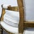 Vintage White Upholstered Lounge Chair With Ornate Gold Wooden Frame For Sale - Image 16 of 16