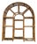 Vintage 1970s Arched Bamboo Étagère With Glass Shelves | Palm Beach Regency Coastal Bookcase For Sale