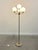 Remarks: Floor lamp by Sölken Leuchten, 1960s. Chrome with opal glass lamp shades. Lamp is in good condition with nice...
