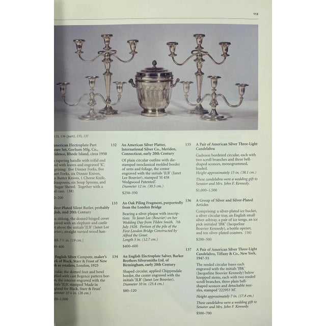 The Estate of Jacqueline Kennedy-Onassis Sothebys Catalog Book Apr 23-26 1996 For Sale In Washington DC - Image 6 of 12