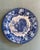 A classic rose bordered blue and white tranferware turkey centered plate. Ships within 1-2 days using USPS. All items...