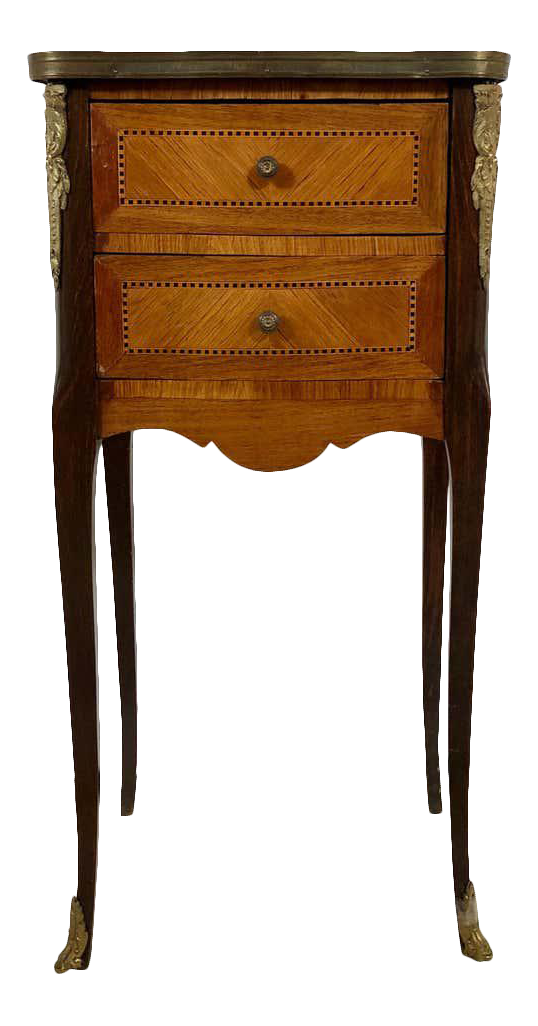 end table with lamp and drawer