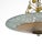 Swedish Modern Floral Glass Ceiling Plafond with Patinated Brass, Sweden, 1940s For Sale - Image 3 of 10