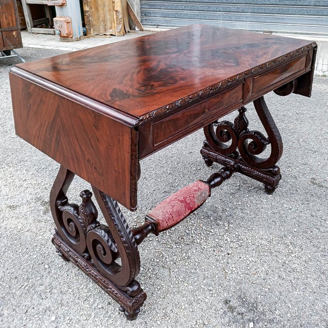 Vintage Carved Desk Table For Sale - Image 18 of 18