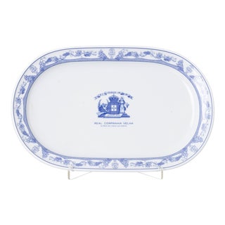 Porcelain Royal Old Company Serving Dish from Vista Alegre For Sale