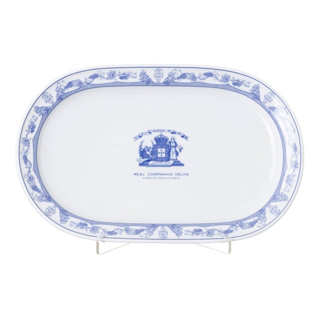 Porcelain Royal Old Company Serving Dish from Vista Alegre For Sale