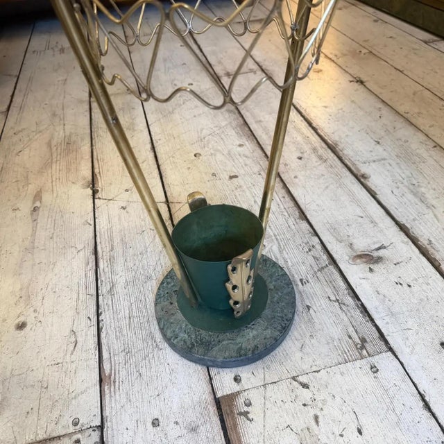 https://soundofvintageitaly.it/negozio/1950s-Mid-Century-Modern-Gio-Ponti-Style-Solid-Brass-Wall-Mirror-p836179180 For Sale - Image 9 of 13