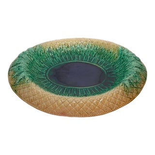 Oval Majolica Low Dish For Sale