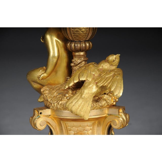 Louis XV Napoleon III Salon Floor Lamp, Paris, France, 1880s For Sale - Image 9 of 18