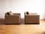 1990s Pair of Upholstered Club Chairs in the Style of Jean Michel Frank For Sale In Philadelphia - Image 6 of 9