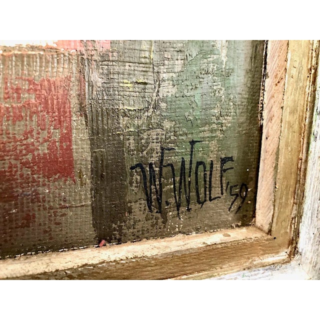 Abstract “Men of Matthew” a Geometric Abstract by Northwest Artist Warren A. Wolf For Sale - Image 3 of 6