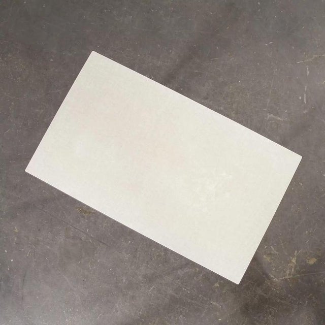 White Vintage French T55 Dining Table from Tolix, 1950s For Sale - Image 8 of 18