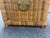 Vintage Wicker Trunk, Storage Chest, Campaign, Regency, Boho For Sale - Image 11 of 12