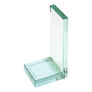 Glass Bookend, Italy, 1970s For Sale